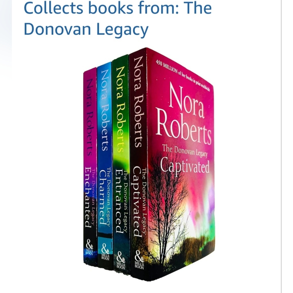 Nora Roberts The Donovan Legacy Book Series, Set of 4 Wonderful Stories